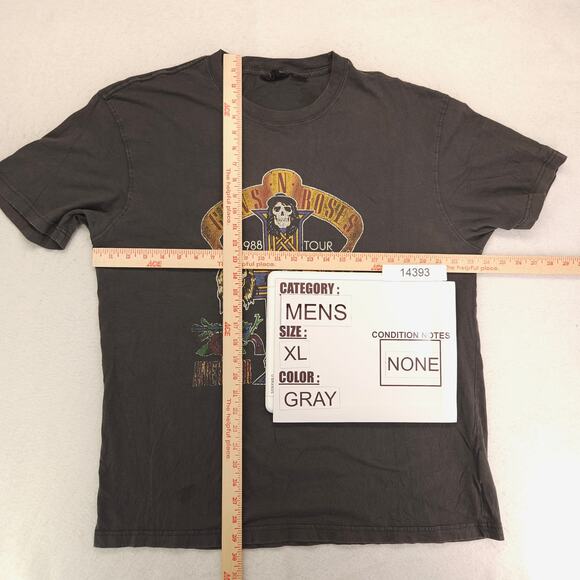 Guns N Roses Short Sleeve Graphic Band T Shirt Adult Mens Size XL Gray - Picture 5 of 9